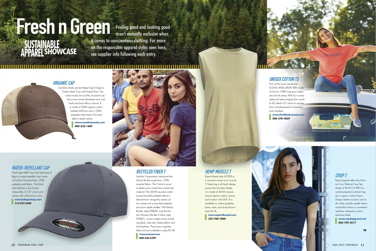 Printwear Magazine spread